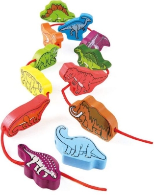 Дървени фигурки, Hape, Динозаври