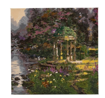 Творчески комплект, Craft Buddy, Рисуване по номера, Градина на молитвата, 30 x 30 см