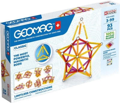 Магнитен конструктор, Geomag, Classic, 93 части