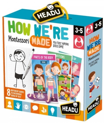 Образователна игра, Headu, Да научим частите на тялото, Монтесори