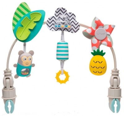 Музикална арка, Taf Toys, Тропически оркестър, 41 x 34 x 7.1 см