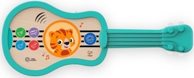 Музикална играчка, Hape, Baby Einstein, Дървено сензорно укулеле, 43.18 х 17.78 х 5.08 см
