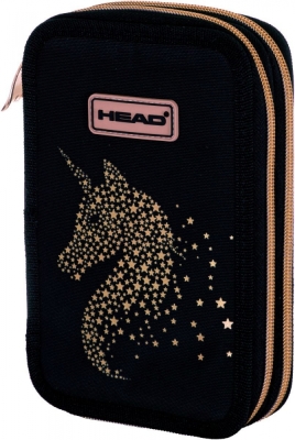 Двоен несесер, Head, Златен Еднорог, Без аксесоари, 20.5 х 13 х 4.5 см