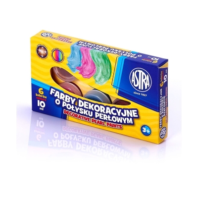 Темперни бои, Astra, Перлен цвят, 6 цвята. 10мл.