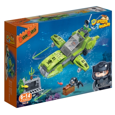 Конструктор, BanBao, Съкровището на Дънкан, Изследователски подводен кораб, 203 части