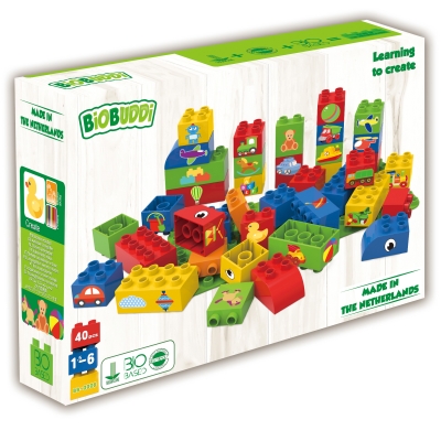 Конструктор, BioBuddi, Образователни кубчета 40бр.
