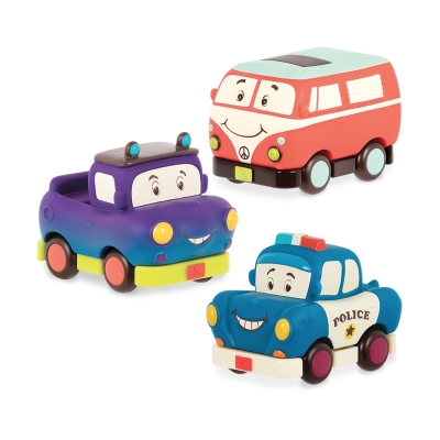 Комплект мини пулбек колички, Battat, 3 броя