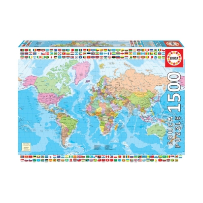 Политическа карта - пъзел 1500 части