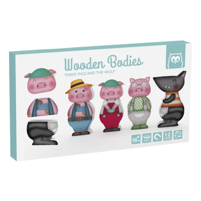 Пъзел, Eurekakids, Магнитни фигури, Трите прасенца