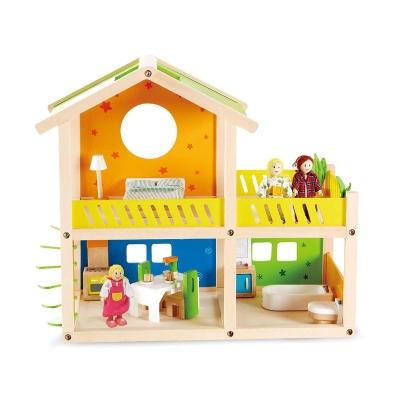 Весела куклена къща с обзавеждане