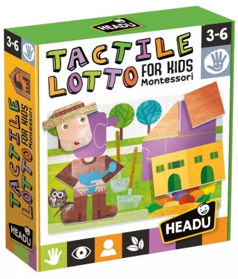Детски пъзел Монтесори, Headu, Тактилно лото