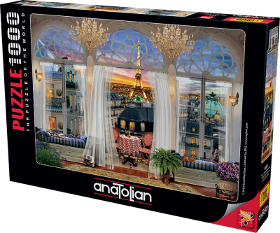 Изглед от тераса в Париж  - пъзел 1000 части