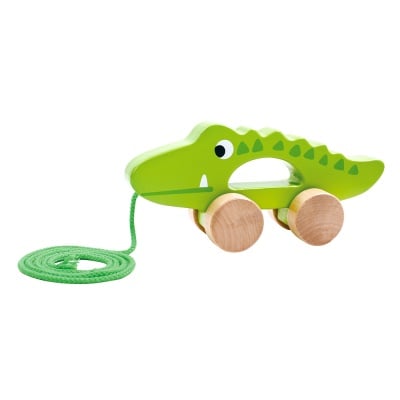Дървена играчка за дърпане Crocodile TKC265