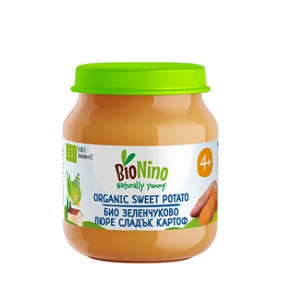 BioNino БИО Пюре Сладък картоф 4м. 120г