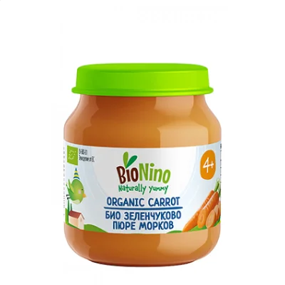 BioNino БИО Пюре Морков 4м. 120г