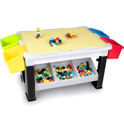 Eddy Toys детска маса с конструктор, 300 части