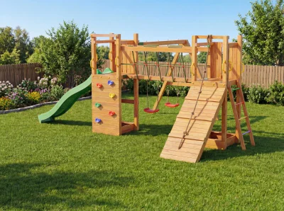 Fungoo 08300T MAXI FUNNY EXPOSURE TEAK детска площадка