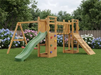 Fungoo 08300T MAXI FUNNY EXPOSURE TEAK детска площадка