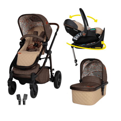 Cosatto WOW 3 бебешка количка  + CT6086 ACORN Recline столче за кола + CT6005 база