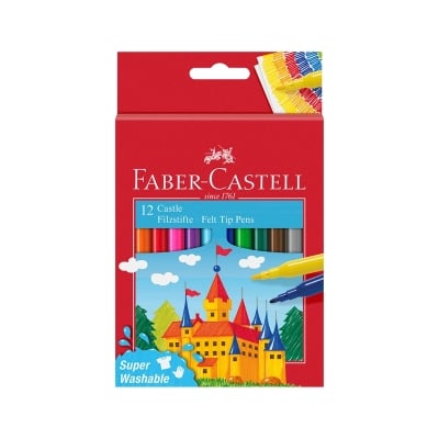 Faber-Castell Флумастери Замък, 12 цвята