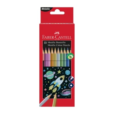 Faber-Castell Цветни моливи, 10 металикови цвята