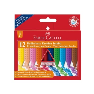 Faber-Castell Пастели Jumbo Grip, 12 цвята