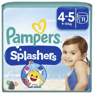 PAMPERS Splashers Бански Размер 4-5, гащички, Макси, 11 бр.