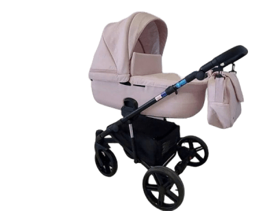 Adbor-Бебешка количка Piuma 3в1 цвят: розов