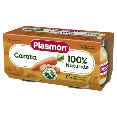 PLASMON Морков 6м. 2х80г