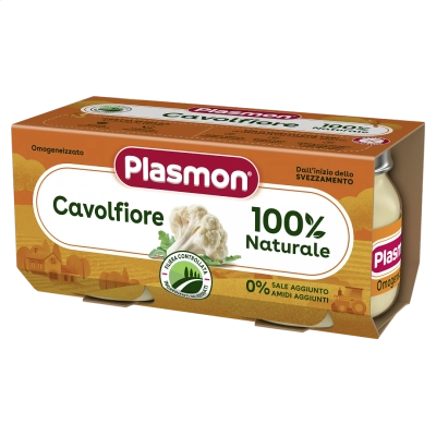 PLASMON Карфиол 6м. 2х80г