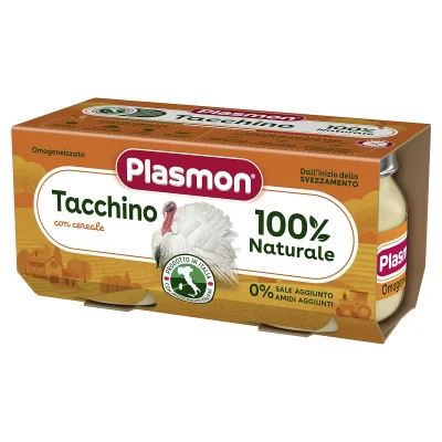 PLASMON Хомогенизирано пуешко месо 6м. 2х80г