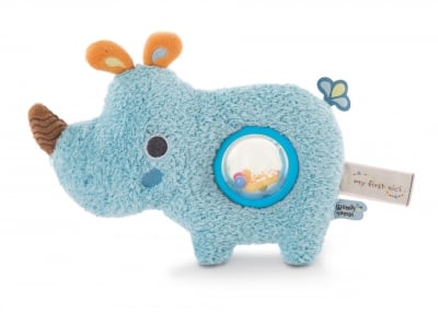 NICI - Активна играчка 2D Носорогът Мануфи, 20 см. 3+мес.