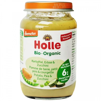 HOLLE Деметер Картофи, грах и тиквички 6м. 190г