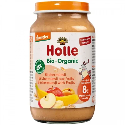HOLLE Деметер пюре с мюсли Бирхер 8м. 220г