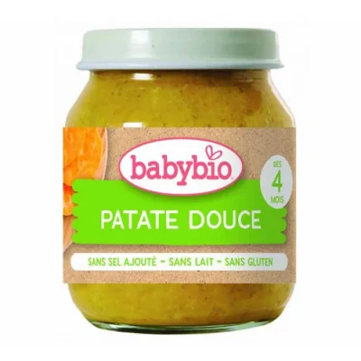 Babybio Био Зеленчуково пюре Сладък картоф 4м. 130г