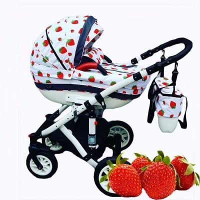 Бебешка количка 3в1 Carrera fruit цвят:strawberry
