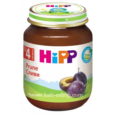 HiPP БИО Сливи 4м. 125г