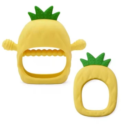 Силиконова ръкавичка и чесалка Ананас 2 бр