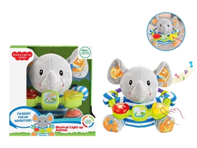 Мека играчка музикална 632550B- Слон
