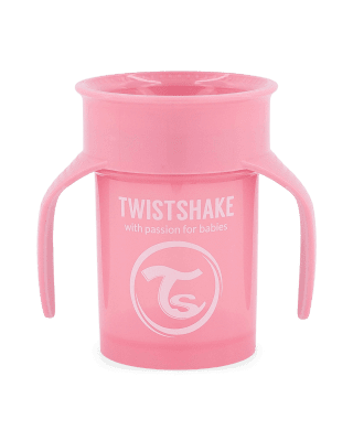 360° чаша Twistshake 6+ м Pastel Pink