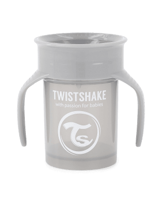 360° чаша Twistshake 6+ м Pastel Grey