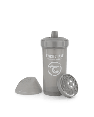 Чаша за деца Twistshake 360 мл 12+ м Pastel Grey