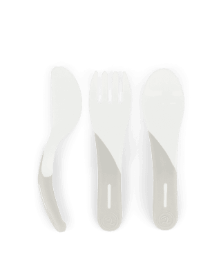 Детски прибори Twistshake 6+ м White