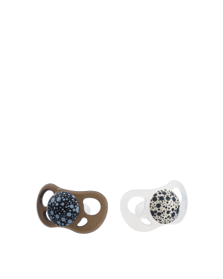 Биберон Twistshake 2 броя Black White 6+ м