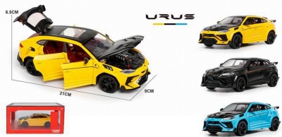Детски колекционерски метален спортен джип Lamborghini Urus (Мащаб 1:32)