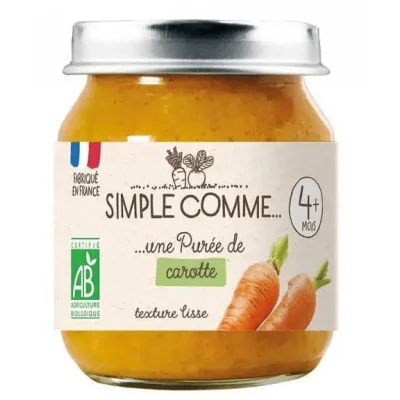 Simple Comme БИО Пюре Морков 4м. 125г
