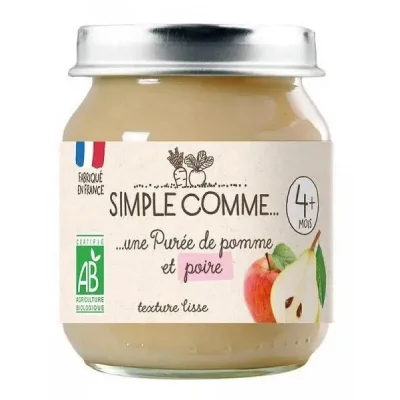 Simple Comme БИО Пюре Ябълка и круша 4м. 125г