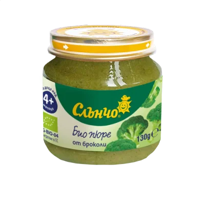 Слънчо БИО Натурални броколи 4м. 130г