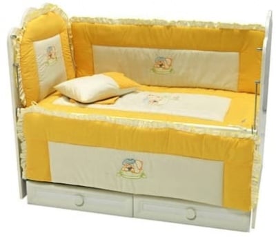Спален комплект за детско легло 6 части Active 70/130 см