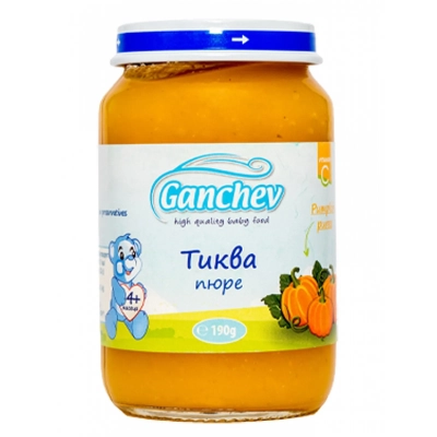 GANCHEV Пюре от тиква 4м. 190г